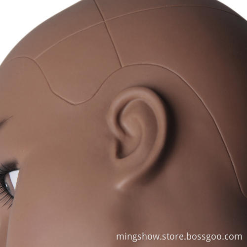manikin cosmetology doll head training head human hair maniquin